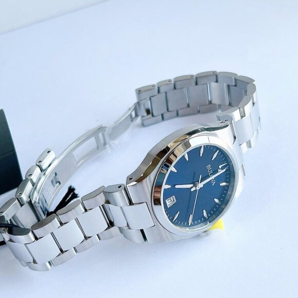 Bulova Blue Face Women\'s 34mm Stainless Watch